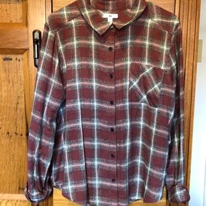 Pink plaid long sleeve